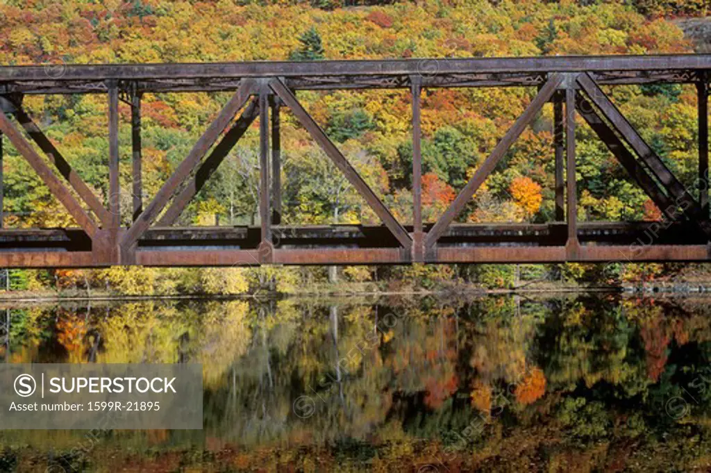 An iron bridge in Brattleboro, Vermont
