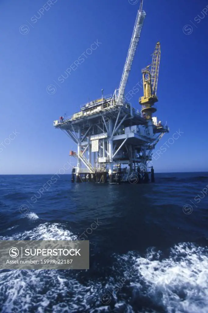 Oil platform between Ventura and Channel Islands, CA