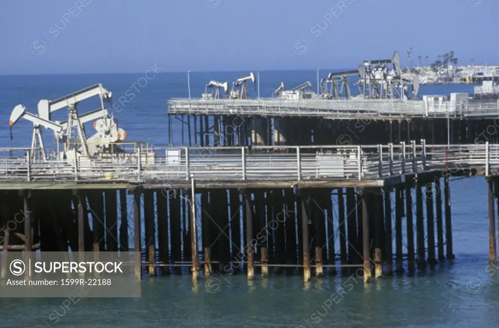 Offshore oil drilling near Santa Barbara, CA