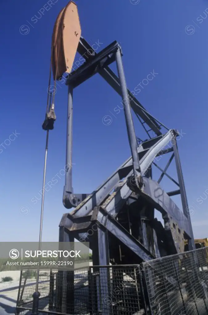 Oil well in the Central Valley, CA