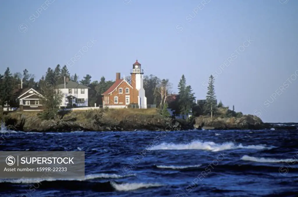 Eagle Harbor Lighthouse on the Upper Peninsula, MI