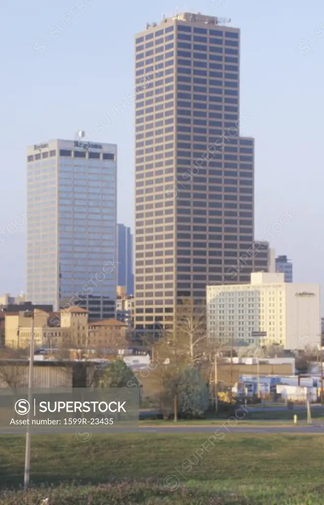State capital and skyline in Little Rock, Arkansas