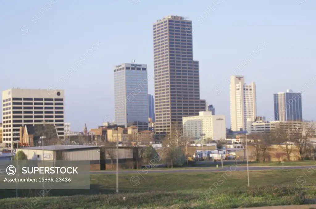 State capital and skyline in Little Rock, Arkansas