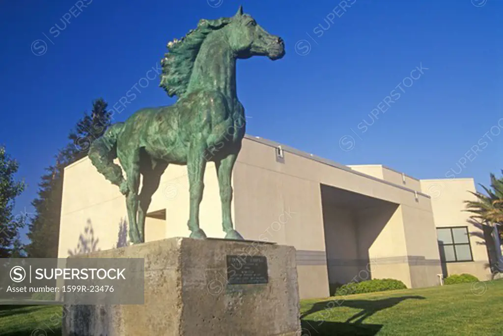 Horse sculpture at the Triton Museum of Art in Santa Clara, Silicon Valley, California