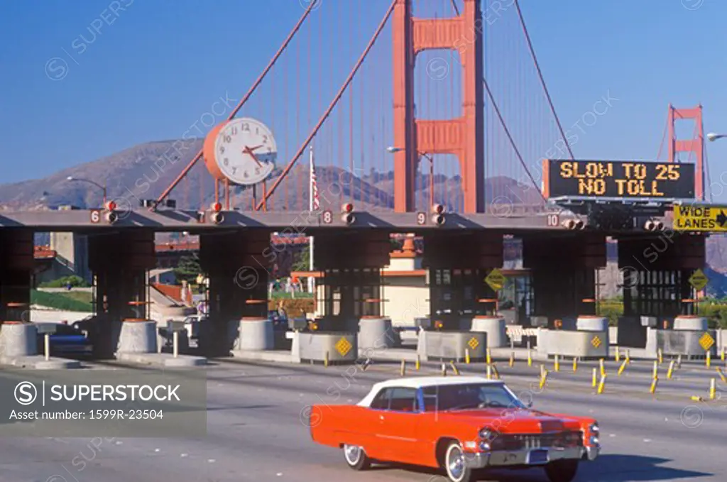 Toll Gate on the Golden Gate Bridge, San Francisco, California