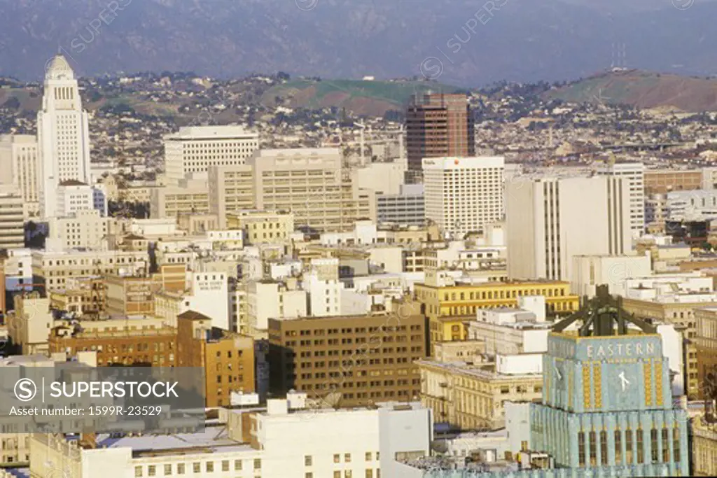 Old Los Angeles skyline, Los Angeles, California
