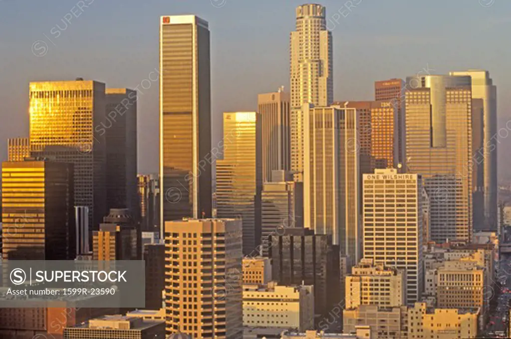 Skyline view of downtown Los Angeles, California
