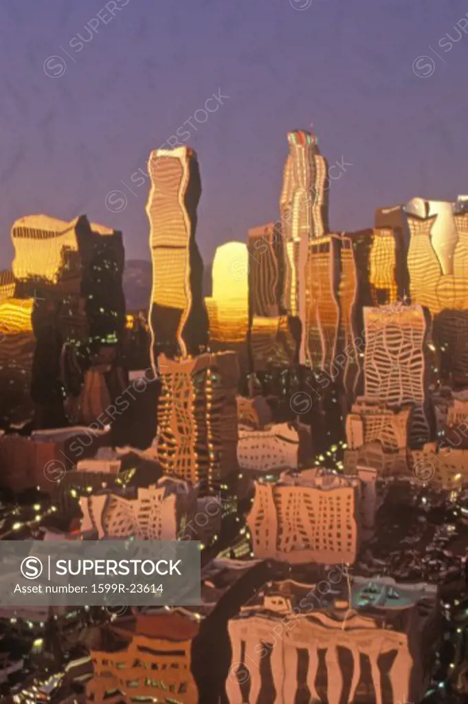 Photo Impressionism - Los Angeles at sunset, Los Angeles, California