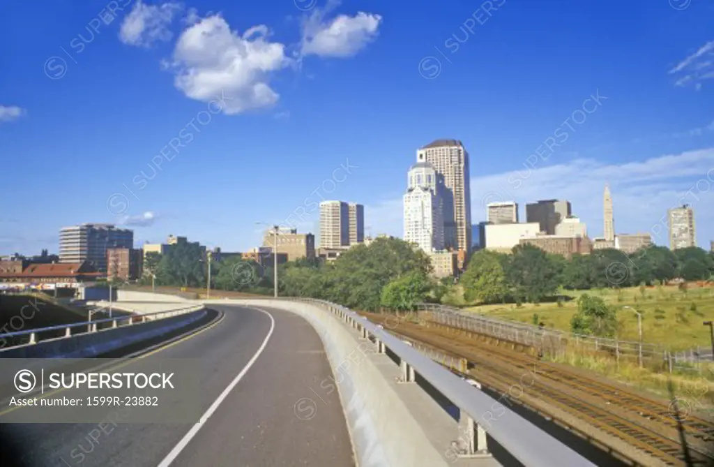 State capital of Hartford skyline, Hartford, Connecticut