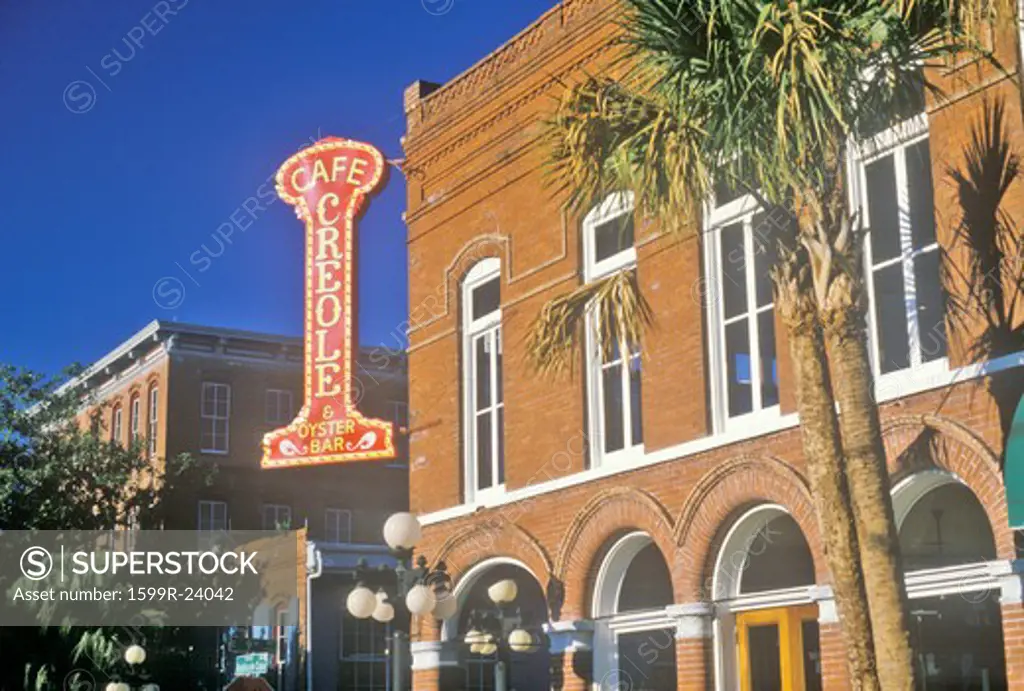 Cafe Creole in the Ybor Historic District, Florida's Latin Quarter, Tampa, Florida