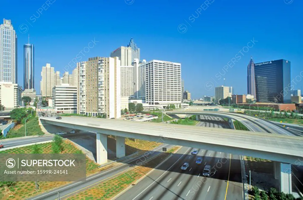 Skyline view of the state capital of Atlanta, Georgia