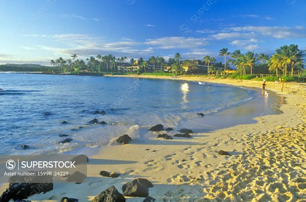 Beach at Hanapepe Bay Resort Hotel, Kauai, Hawaii