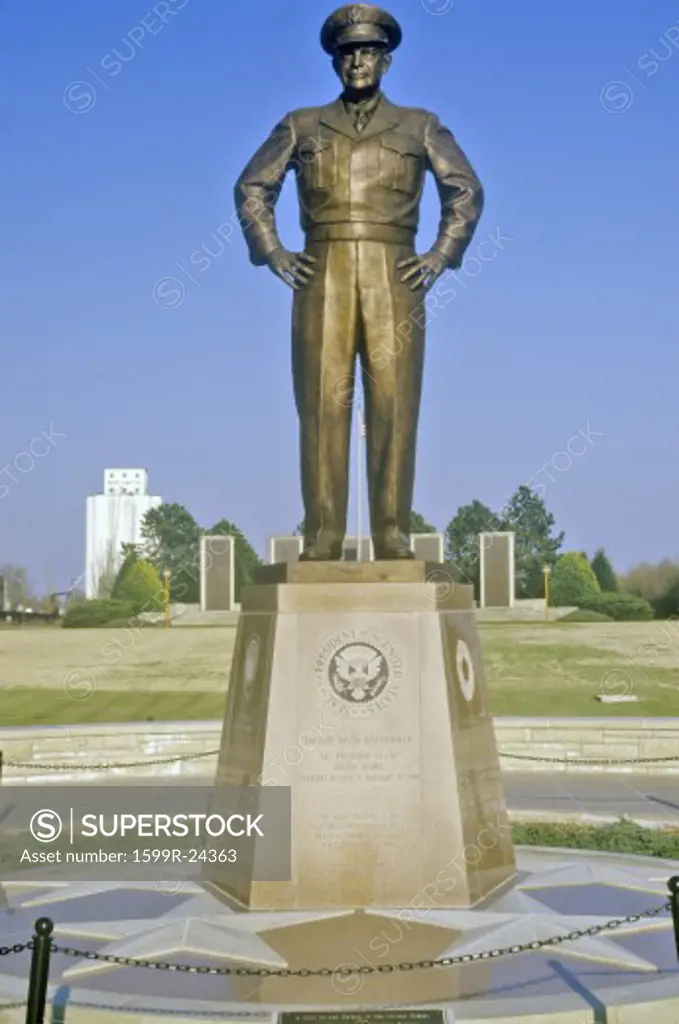 Statue of General Dwight D. Eisenhower. Abilene, Kansas