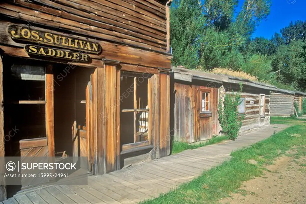 Old Saddler building in Ghost Town near Virginia City, MT