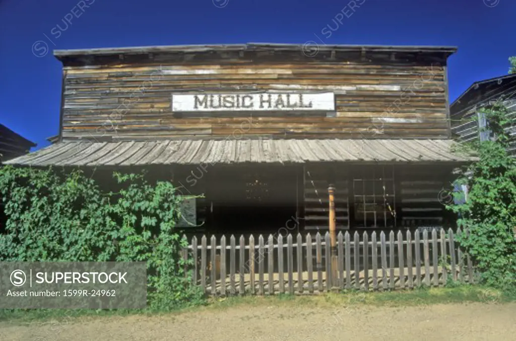 Old Music Hall in Ghost Town near Virginia City, MT