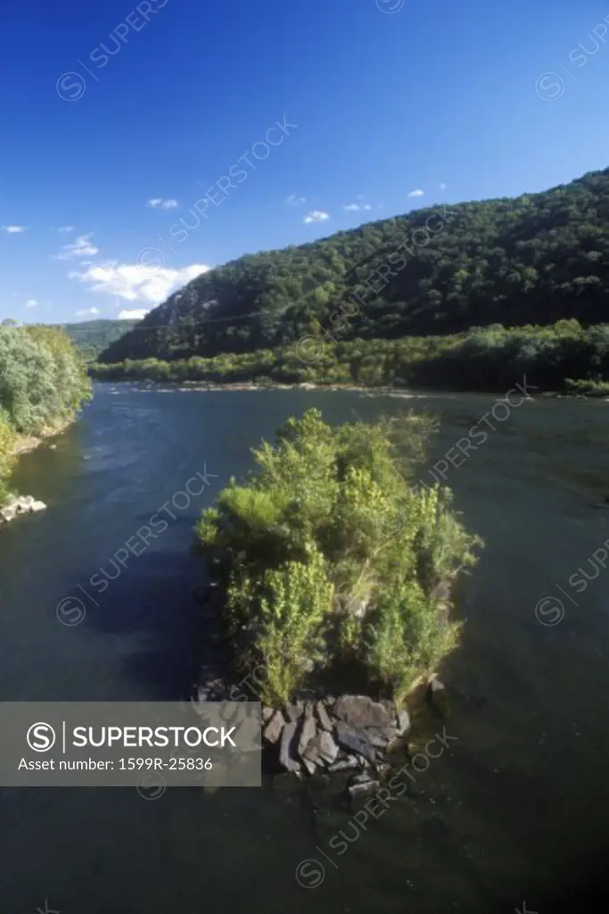 Confluence of Shenandoah and Potomac River at Harpers Ferry, WV