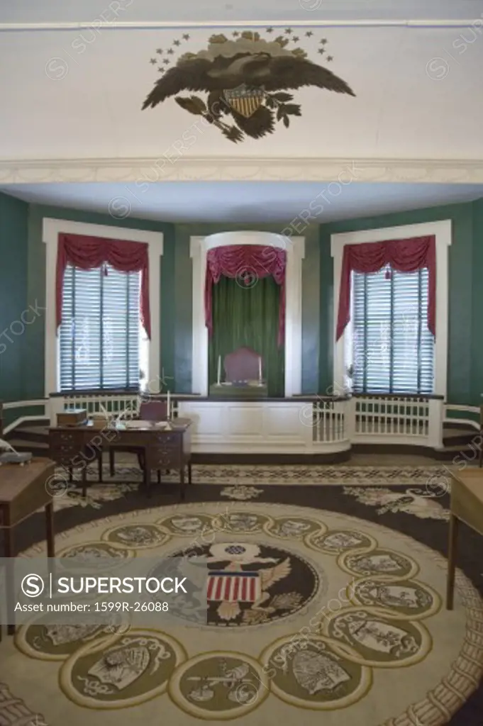 The room where John Adams was sworn in in 1797 as the second President of the United States, Independence Hall, Philadelphia, Pennsylvania