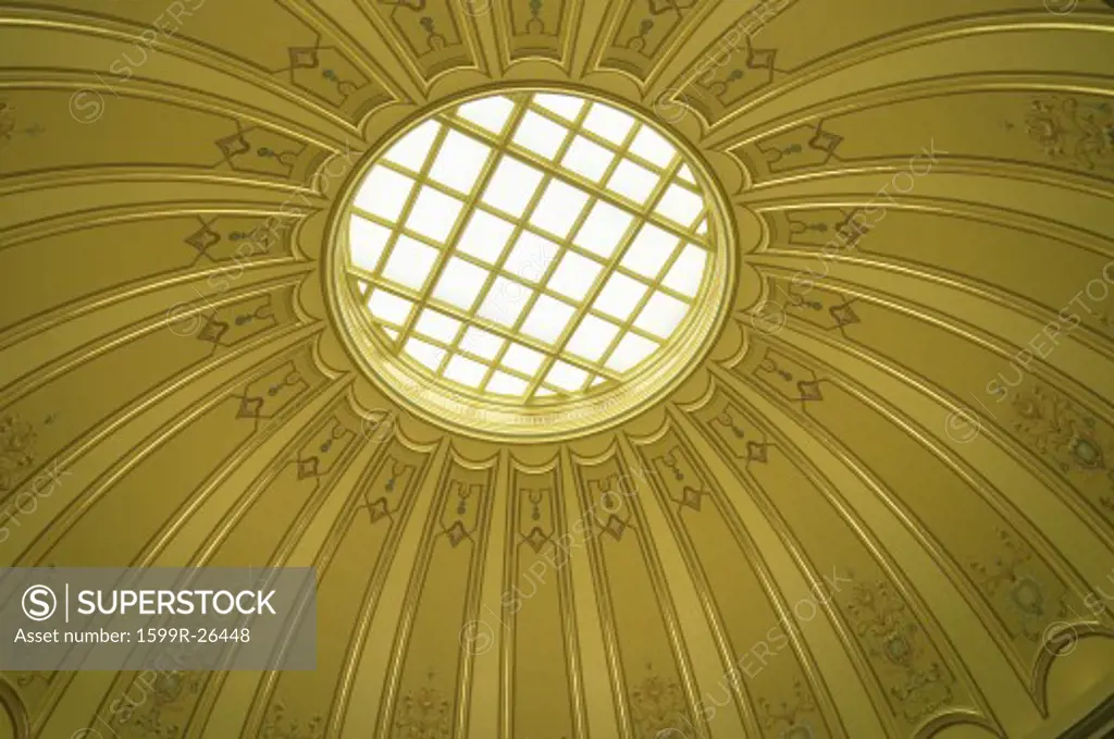 Interior view of dome of Virginia State Capitol, Richmond Virginia