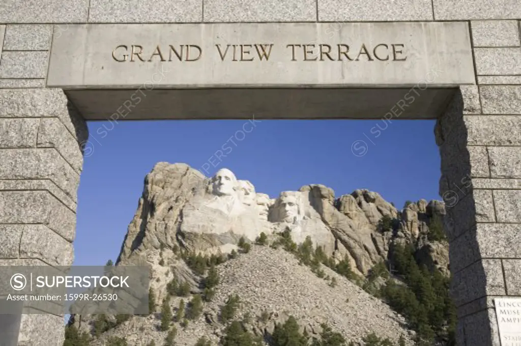 Grand View Terrace looking towards Mount Rushmore National Memorial, South Dakota