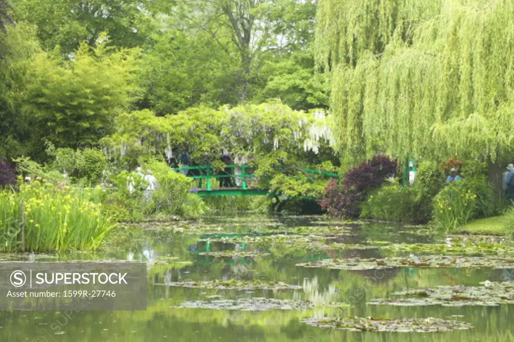 The Gardens at Giverny with Monet's Bridge, Giverny, France