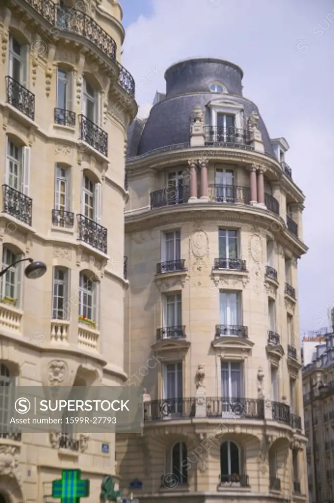 Turn-of-the-Century apartment buildings, Paris, France