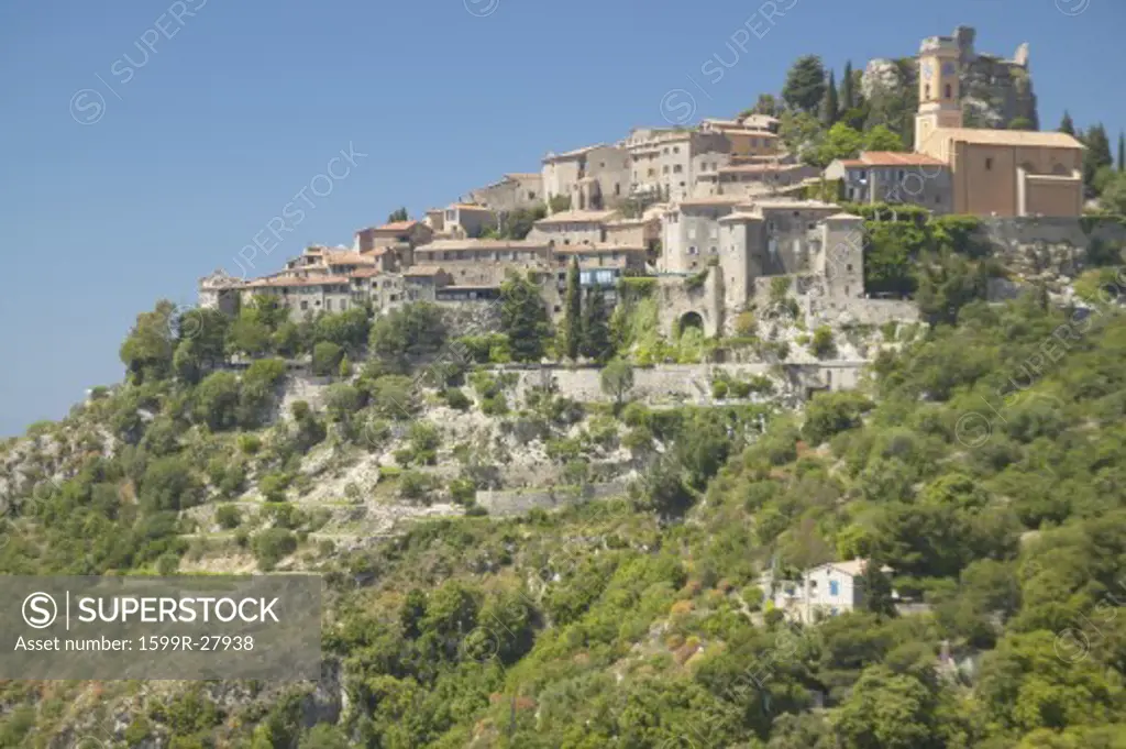 The hillside town of Eze, French Riviera, France