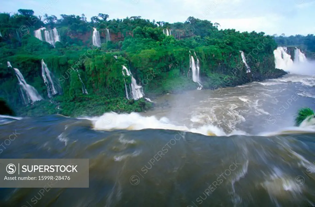 Iguazu Waterfalls in Parque Nacional Iguazu, border of Brazil and Argentina