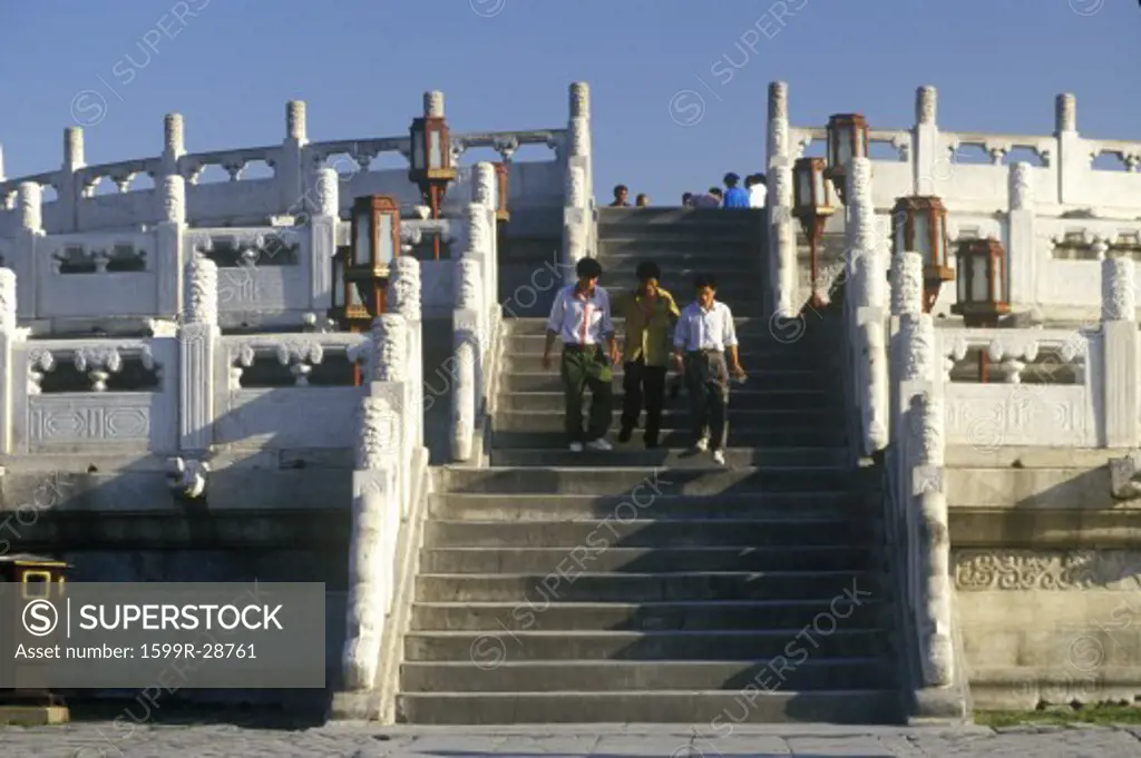 Temple of Heaven (Tiantan) Round Altar in Beijing in Hebei Province, People's Republic of China