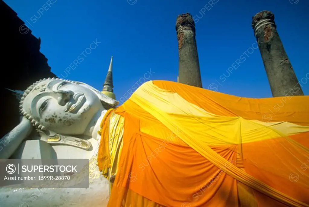 Great Temple of Auspicious Victory Wat Yai Chai Mongkol, Ayutthaya,Thailand