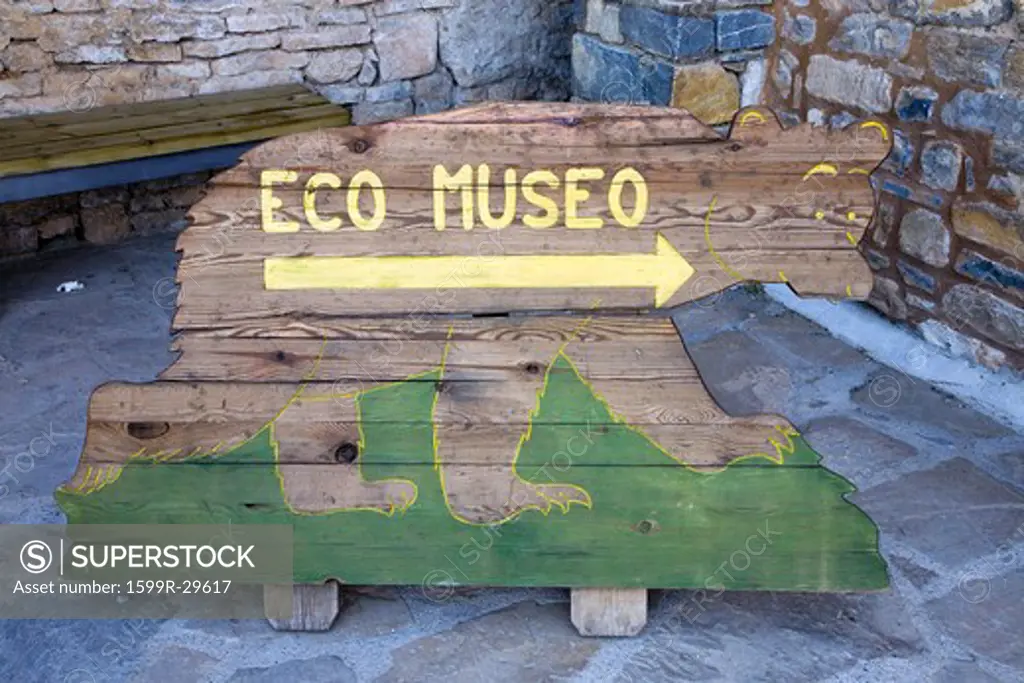 Eco Museum or Museo, in Ainsa, Huesca, Spain in Pyrenees Mountains, an old walled town near Parque National de Ordesa