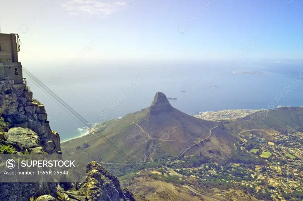 Cable Car to the peak of Table Mountain to witness the phenomenal views over Cape Town and Table Bay, South Africa