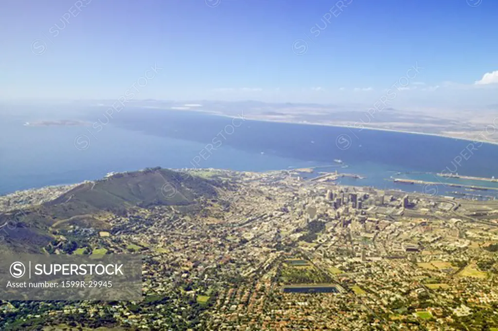 Cable Car to the peak of Table Mountain to witness the phenomenal views over Cape Town and Table Bay, South Africa