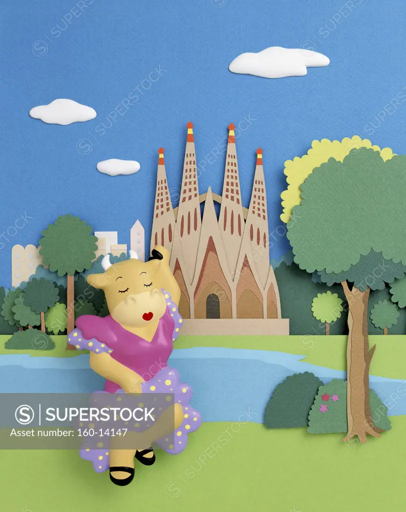 Sagrada Familia and animal