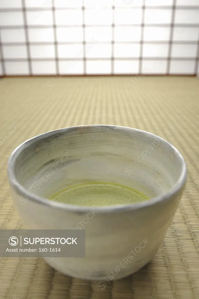 Close-up of a Japanese tea cup