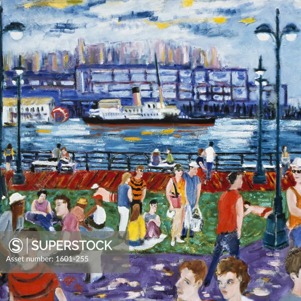 Pier Symphony 2006 Richard H. Fox (b.1960 American) Oil on canvas