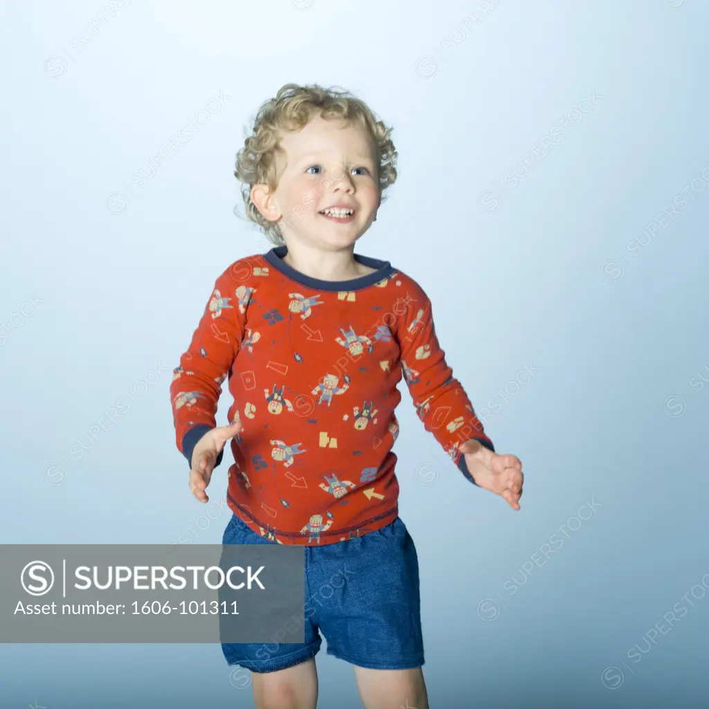 Little boy in pajamas