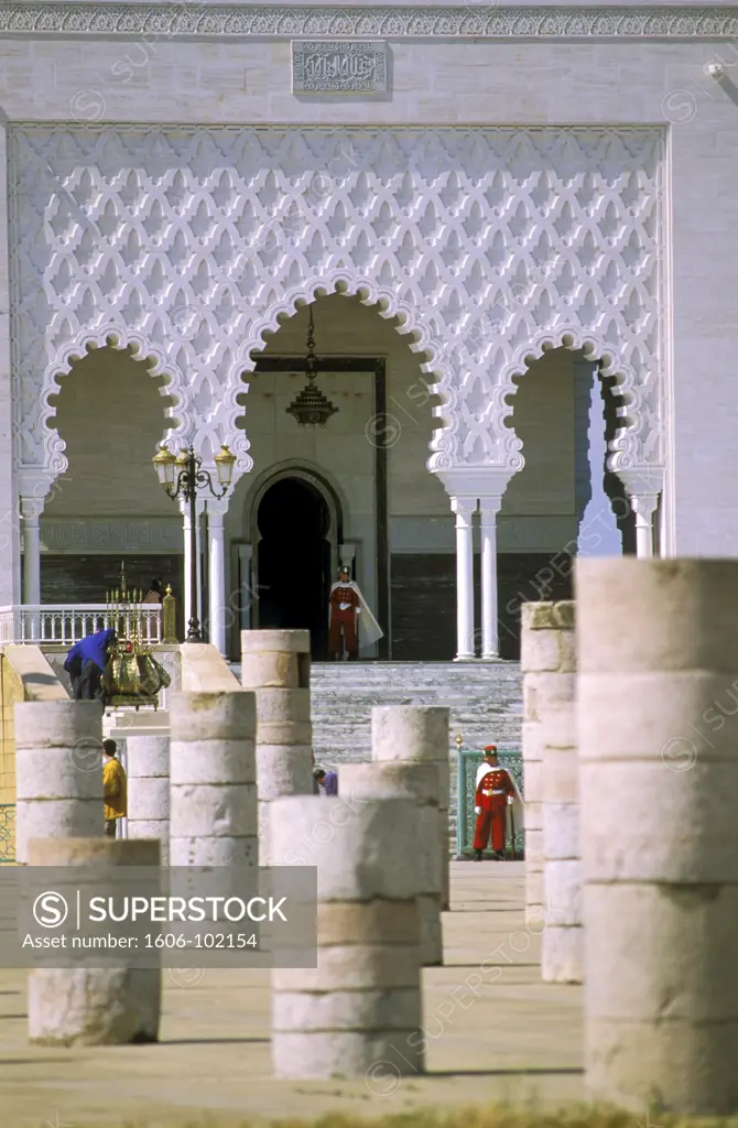 Morocco, Rabat, Mohammed V mausoleum