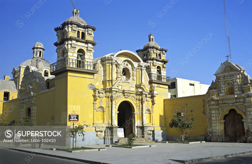 Peru, Pisco, church Compania