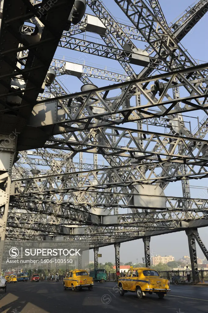 India, West Bengal, Kolkata, Howrah bridge