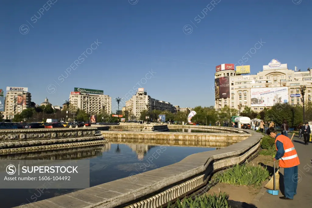 Romania, Bucharest, Unirii square