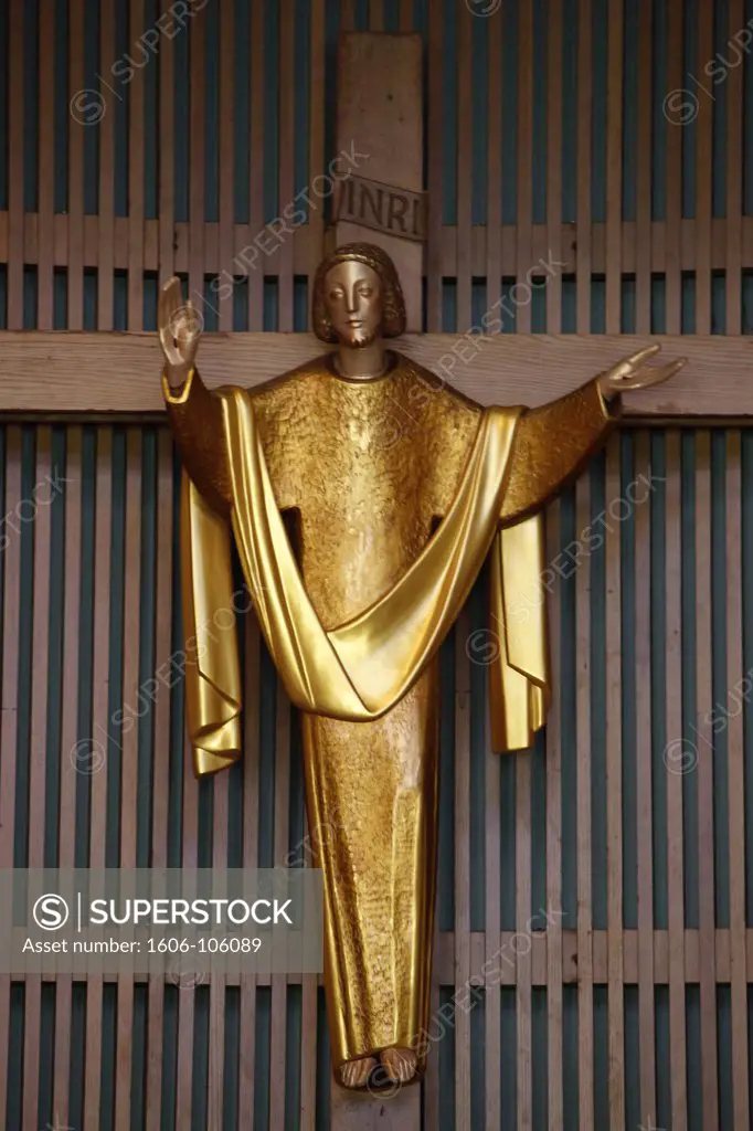 Etats-Unis, Floride, Saint Augustine, Sculpture in Prince of Peace votive catholic church