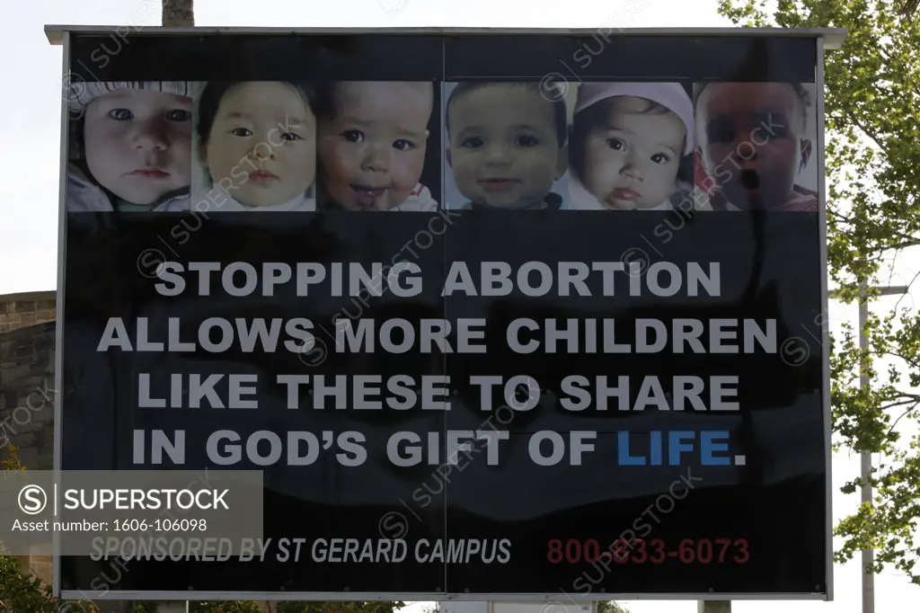 Floride, Saint Augustine, Anti-abortion poster