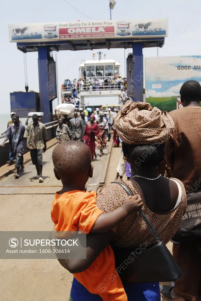 Africa, Gambia, Banjul, ferry