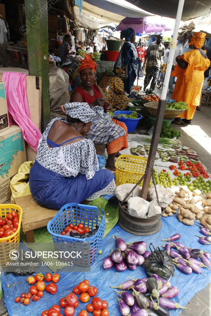 Africa, Gambia, market