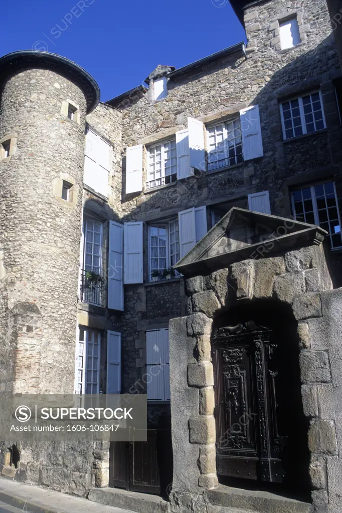 France, Auvergne, Haute-Loire (43), Allier valley, Brioude, medieval house