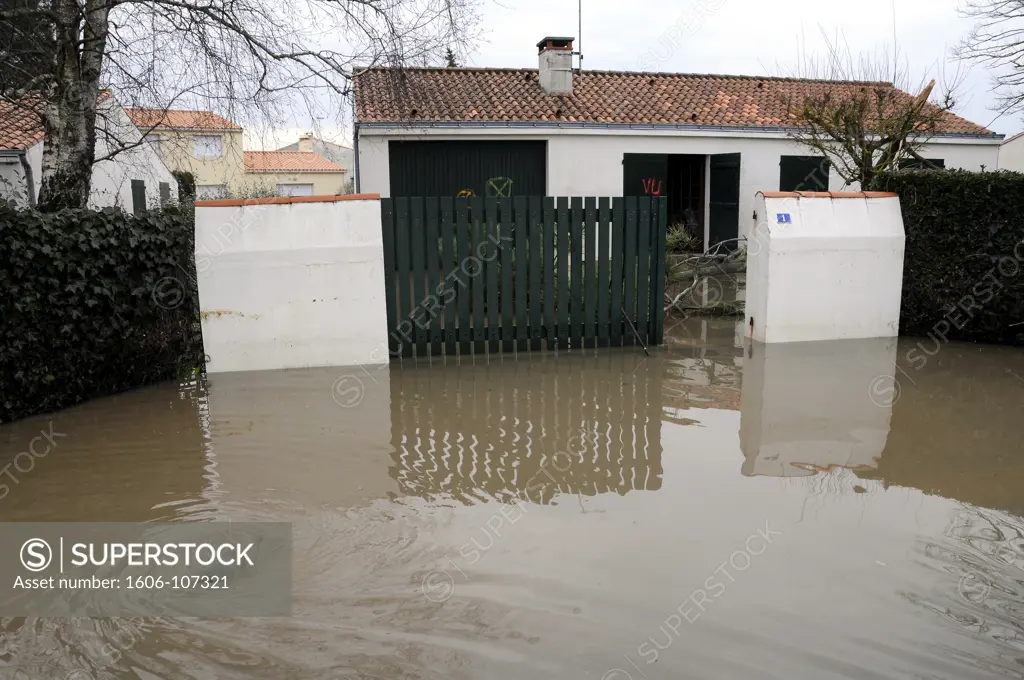 France, Vende, La Faute sur Mer, Xynthia storm damages