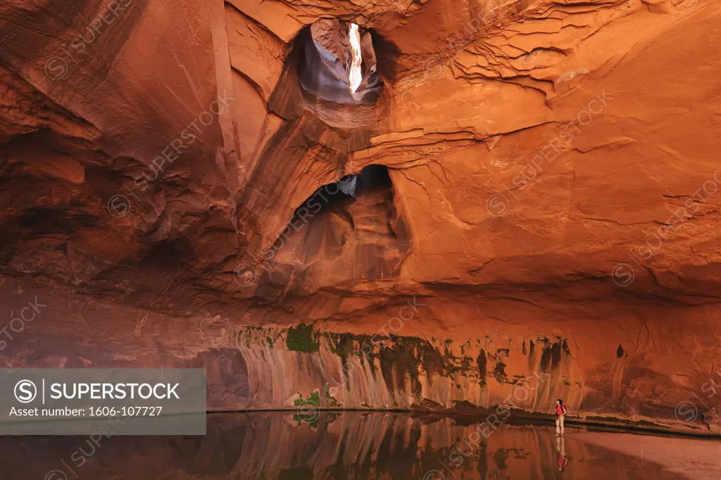 USA, Utah, Escalante, Neon Canyon, Golden Cathedral