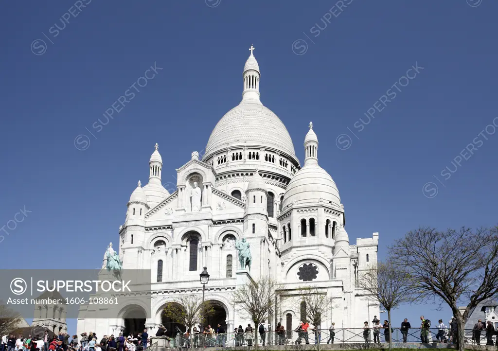 France, Paris, Montmartre, Sacred-Heart basilica