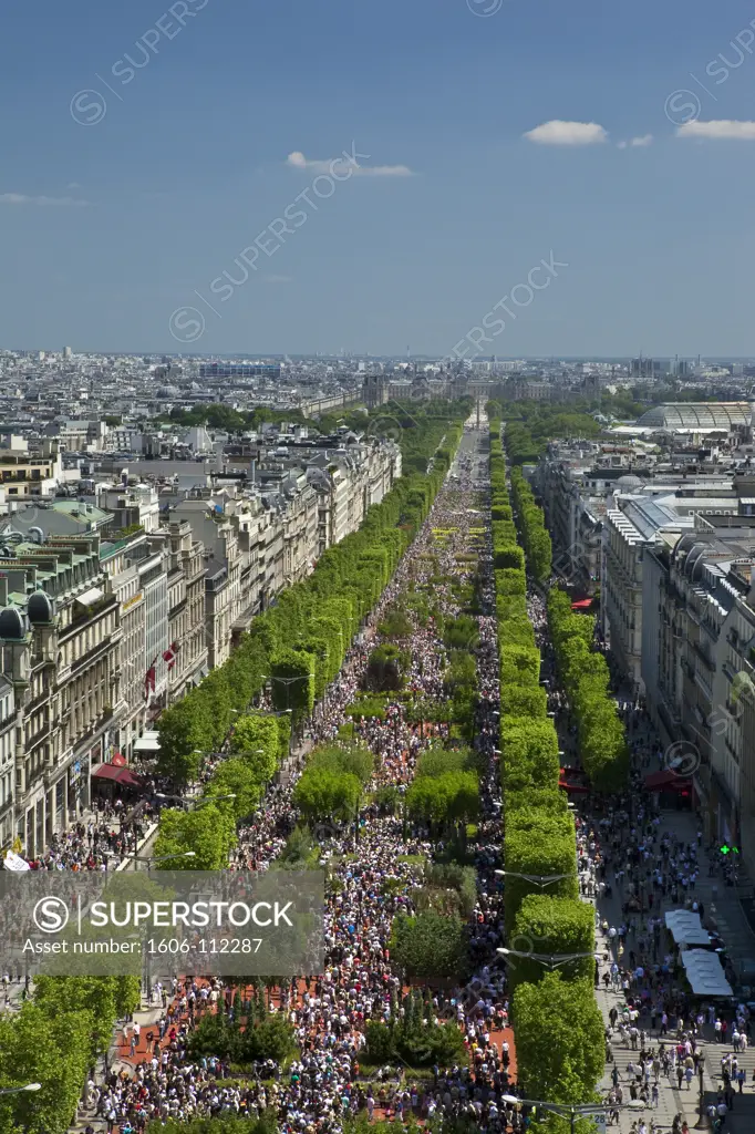 France, Paris, Champs Elyses, Nature Capitale event (may 2010)