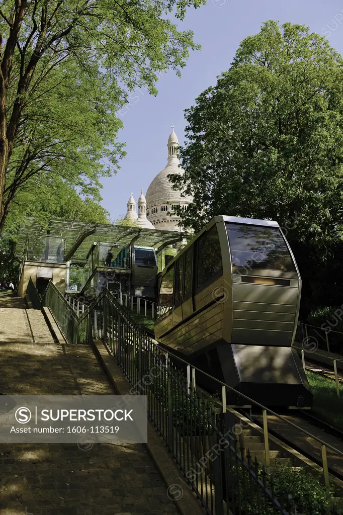 France, Paris, Montmartre, funicular